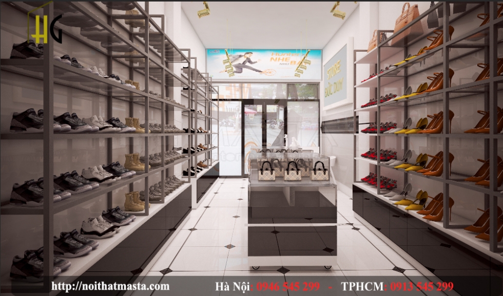 Thiết kế shop giày - chị quỳnh 
